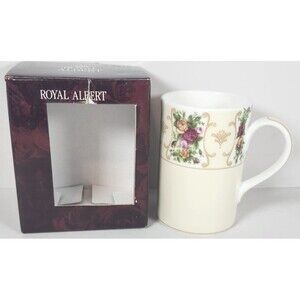 Royal Albert Rose Cameo Peach Yellow Collectible Teas Mug Cup NIB